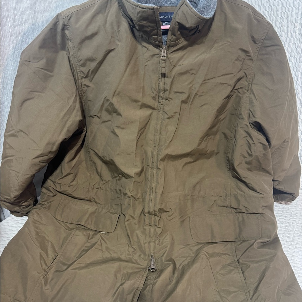 Lands' End womens Khaki Field Jacket